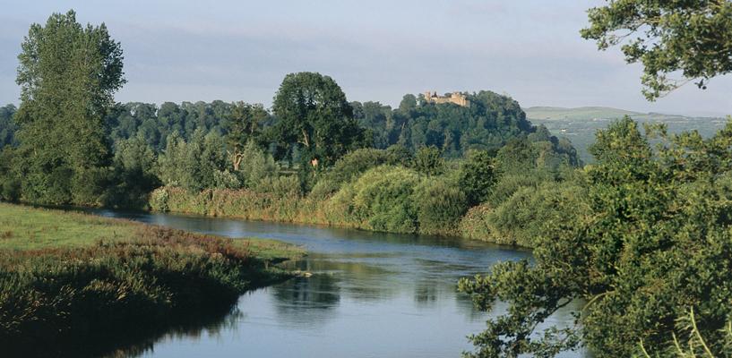 View to Dinefwr Castle from Cilsane bridge